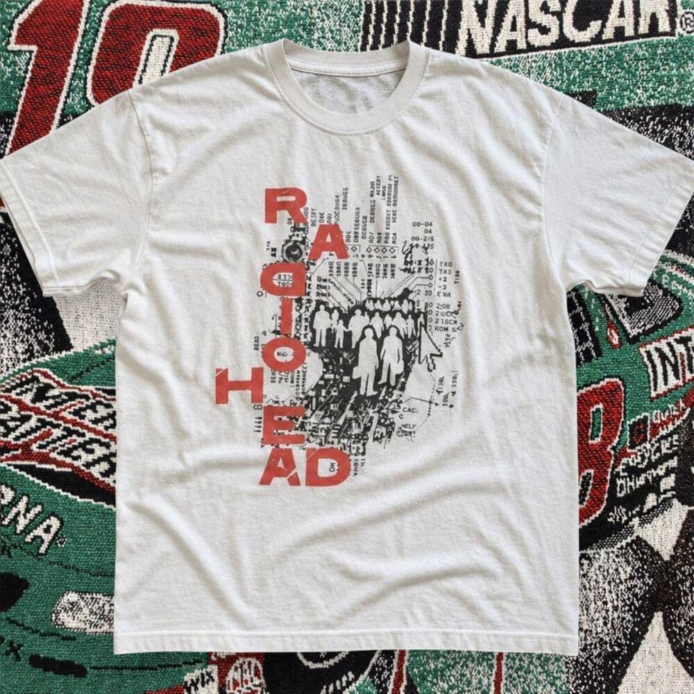 Radiohead Graphic Tee White Unisex